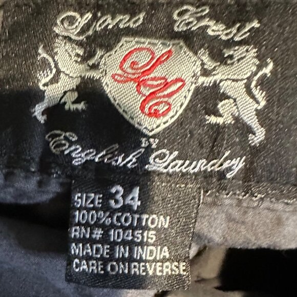 Men’s Cargo Shorts Size 34 Navy Blue Size 34 100 % Cotton, hiking, golf - Picture 5 of 5